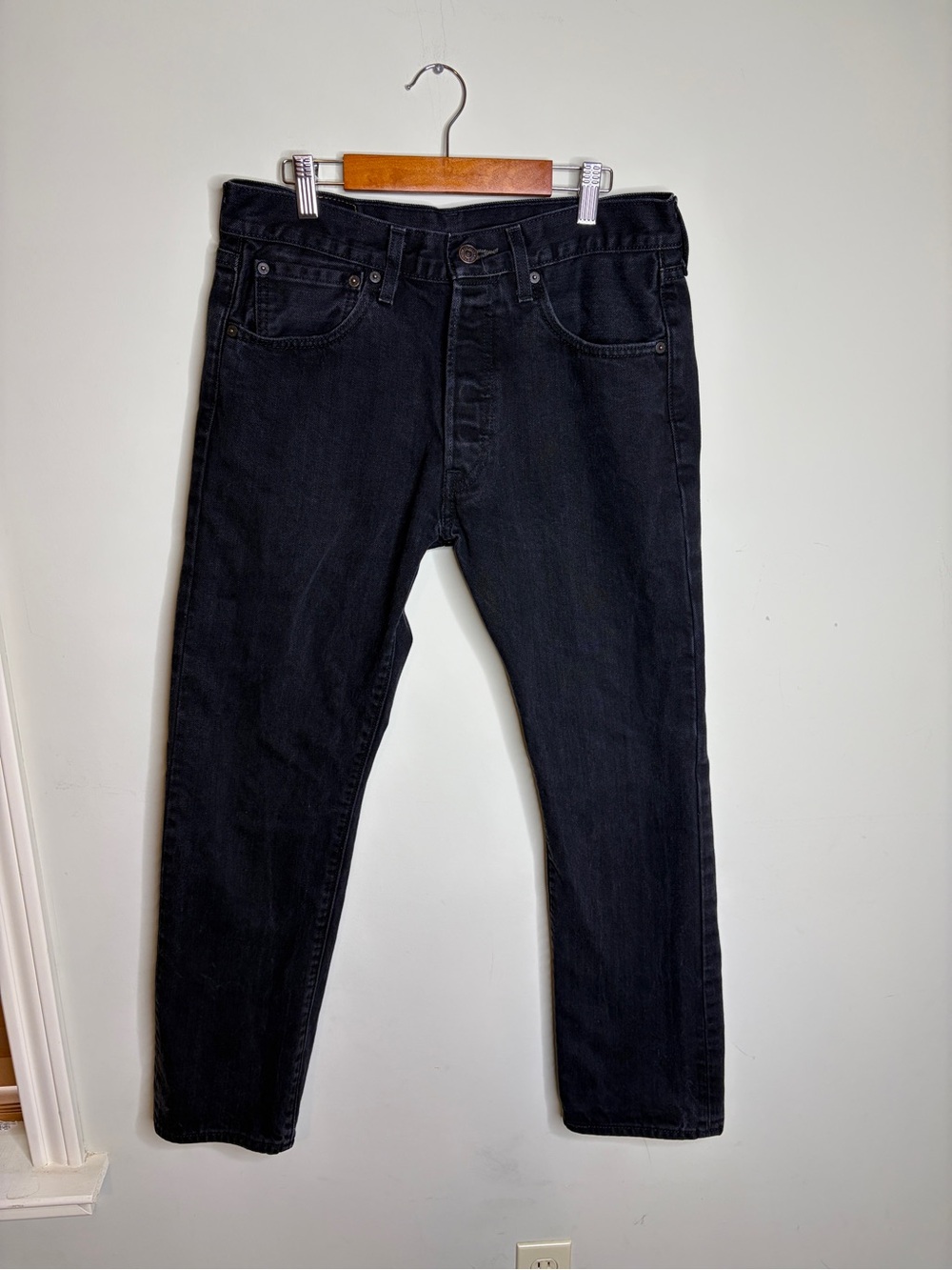 Levi’s 501 Classic Straight Leg Black Jeans W32 L30